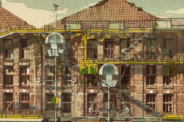 Surface Armatures: The Watchtowers [Elevation], 2011