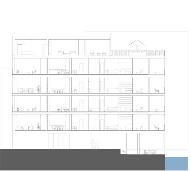 longitudinal section 1-200