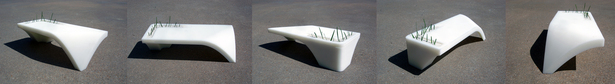Noguchi Bench_3D Printed 1/16th scale Preliminary design