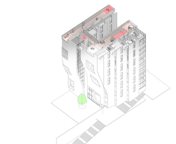 Axon (cut through 8th floor
