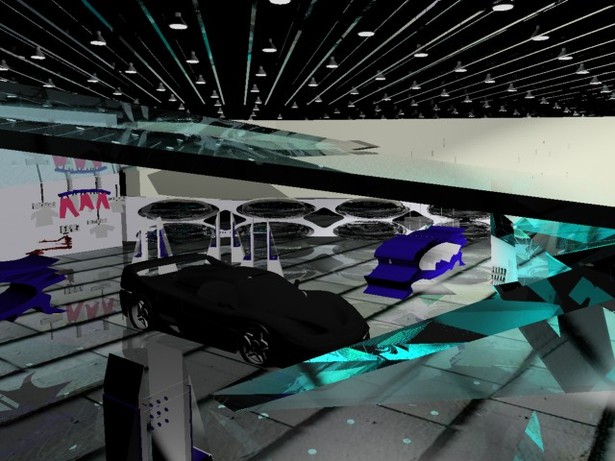 Car Exhibits with piezo electric display cages