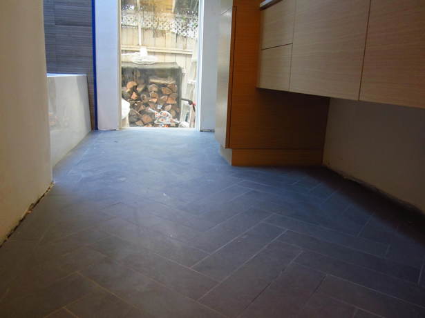 Herringbone in Grey Italian Porcelain