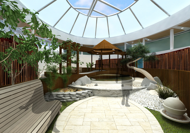 Indoor Zen Garden Design (side view)