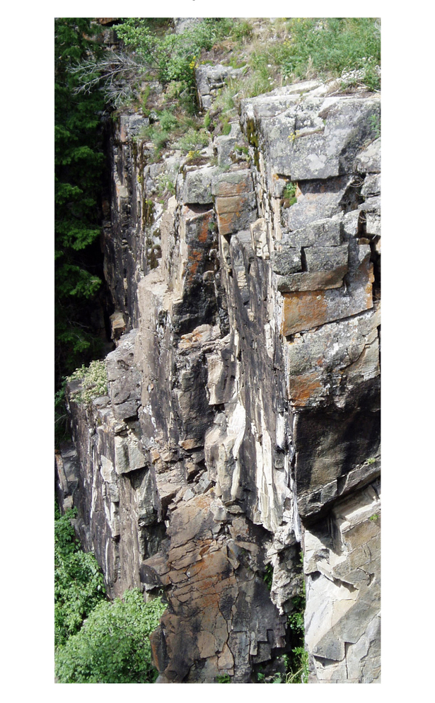 rock surface, East Elk Creek, New Castle COLORADO