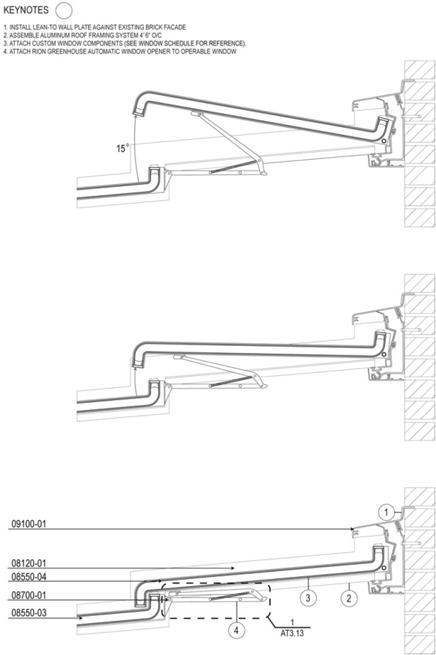 Diagram of operable roof system