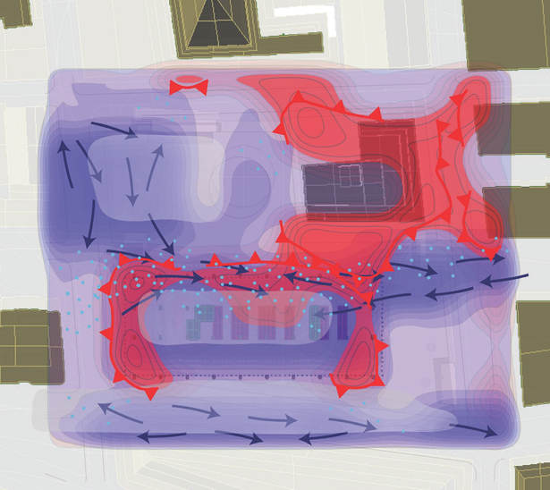 Map, interaction of intensities, of focus.