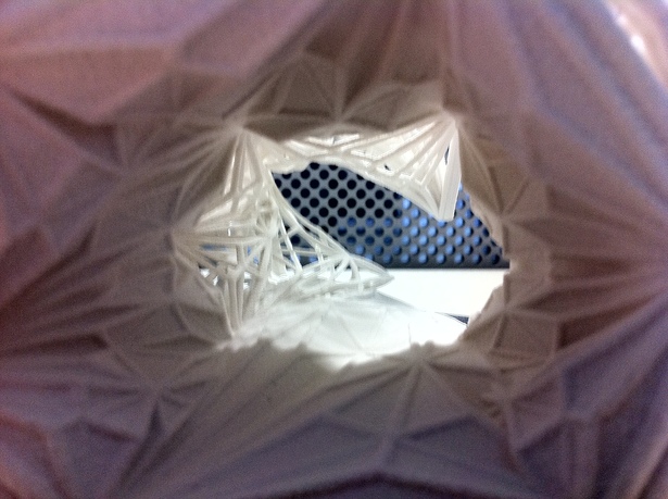 Interior shot of Tunnel 3dprint(Z-Corp)