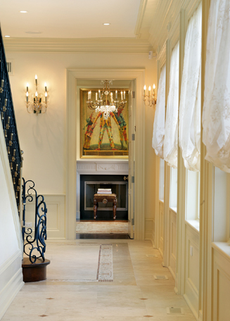 Corridor to library