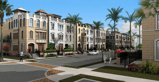 row house block design