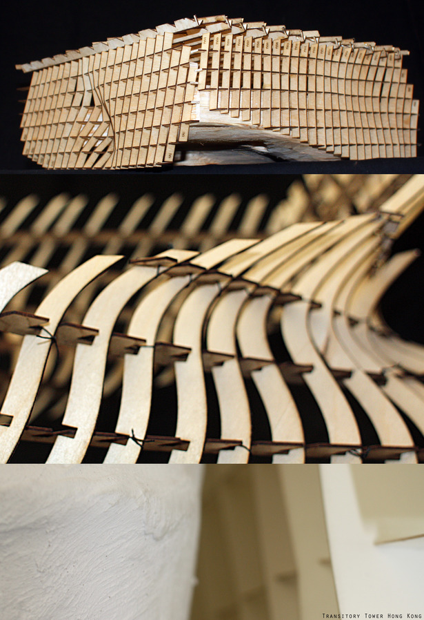 Parametric models _ CNC and laser cut. 1: precedent (Broad Museum) 2: transformation 3: final model (6' tall)