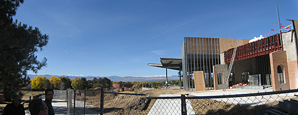 Construction view towards west