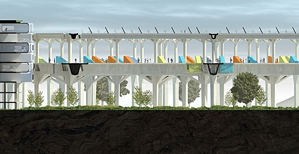 small piece of a time-lapse section from the centre of the structure towards the edge