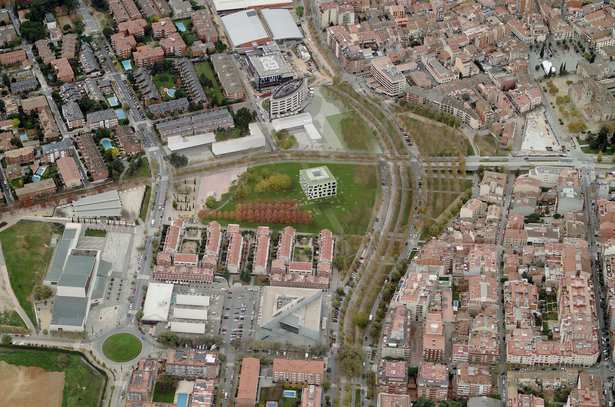 Biblioteca Sant Cugat_vista aerea