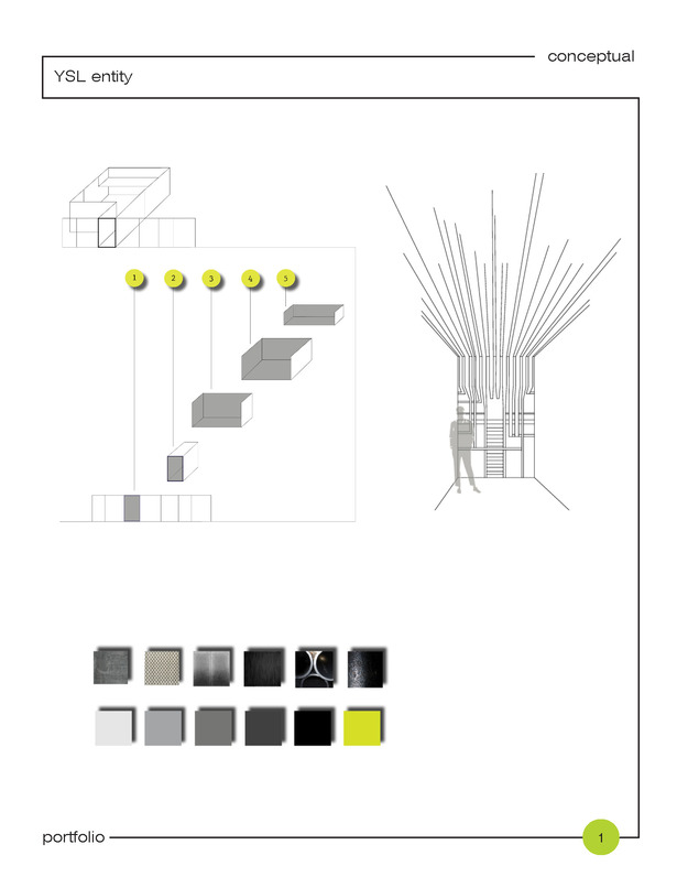 + interior; spatial flow and color scheme