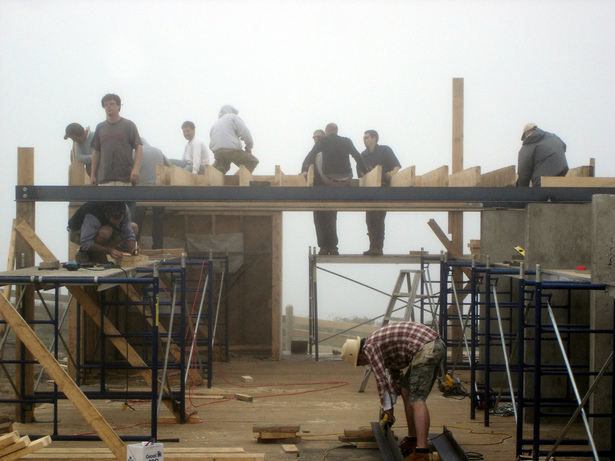 Mezzanine Level Steel Framing