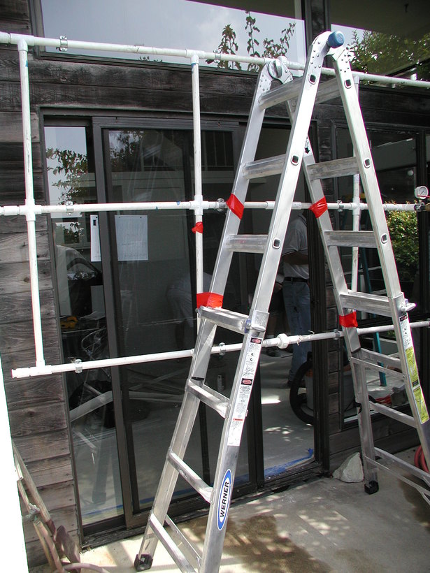 Window water-test rig.