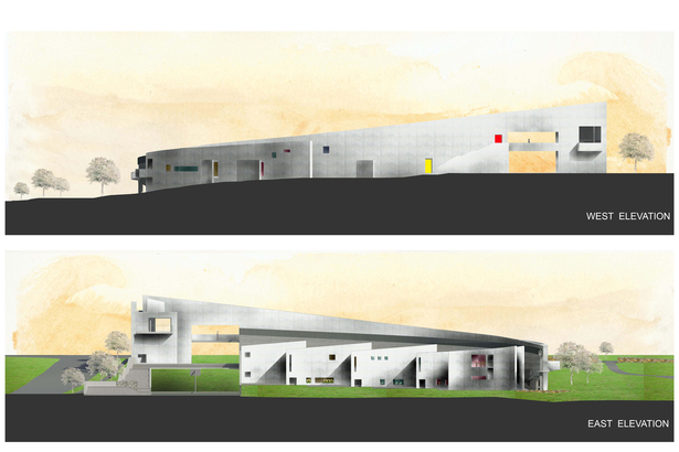 Kindergarten in Alexandria,Elevations
