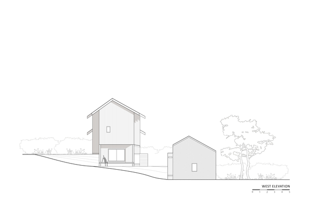 elevation - west
