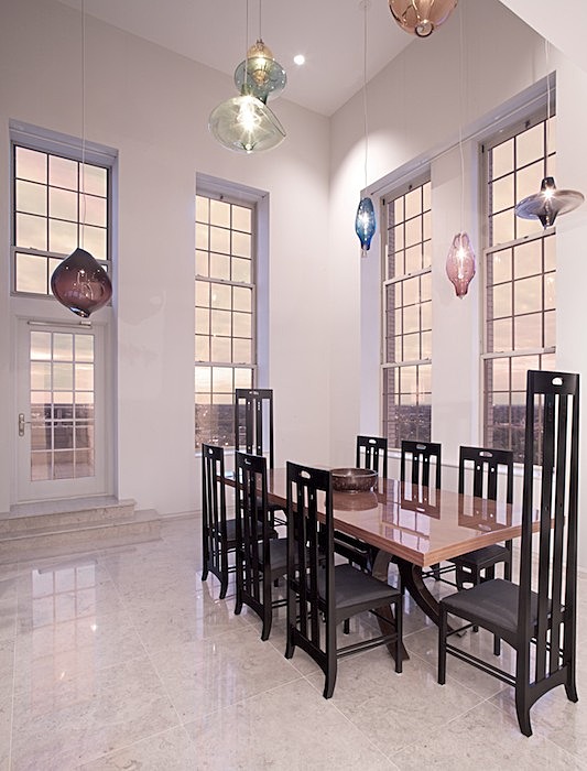 dining room - double ht space (19')