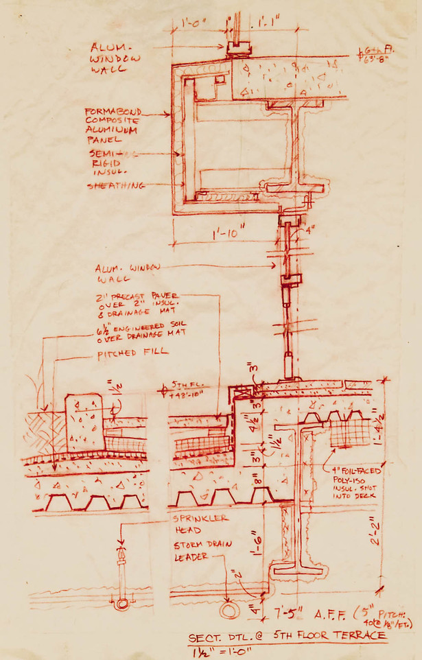 Wall Section at Terrace
