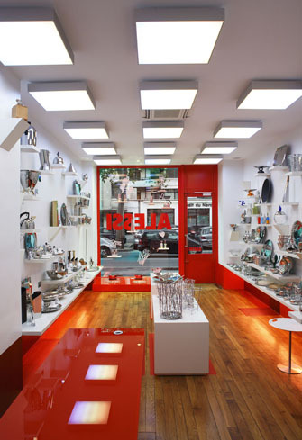 © Alessi Shop Museum Paris, Design Marti Guixè, photos Alessi/Guixè