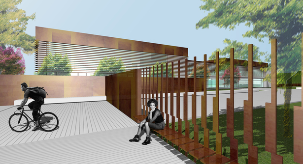 Entrance - Fence detail