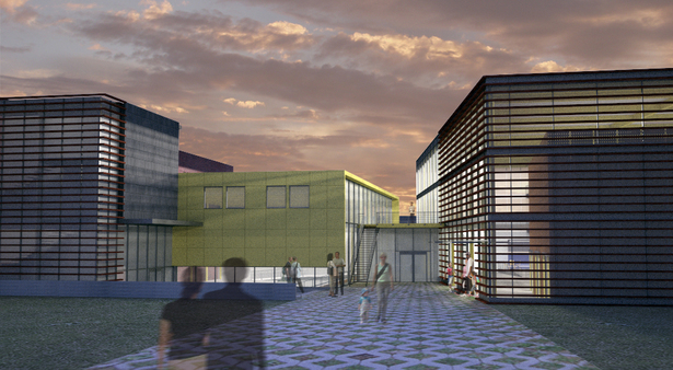 Multi-use school courtyard
