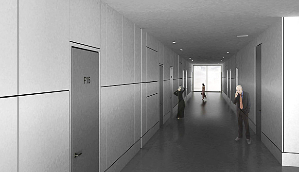 Vignette - Typical tower B corridor (cold)