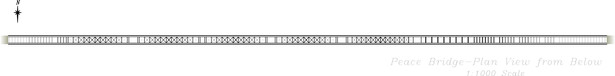 Peace Bridge Plan View (from Below) (CAD)
