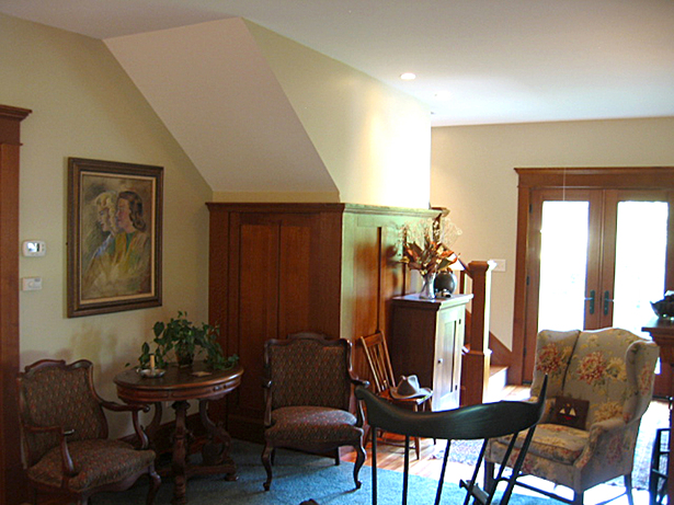 Living room at stairs