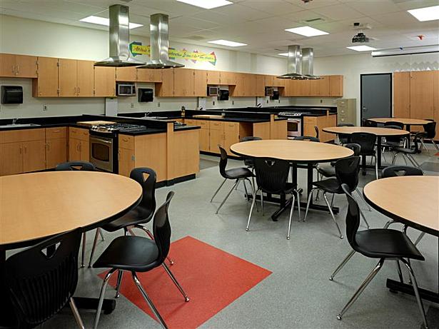 Modernized Food Service (HomeEc) Classroom
