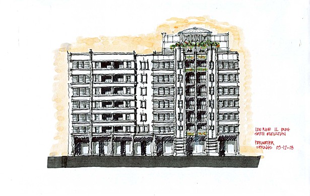 Early conceptual sketches.