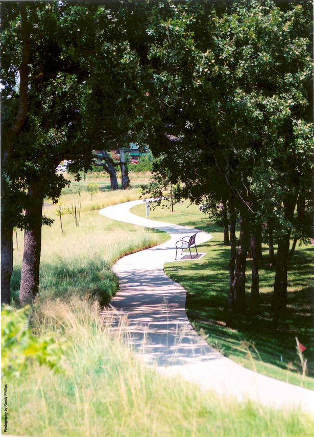 Greenbelt Trail Image with Benches