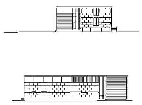 Elevation South and West