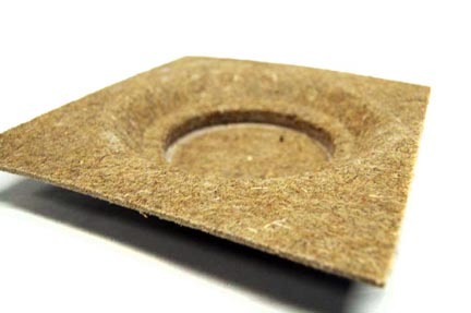 Post forming bast fiber part.