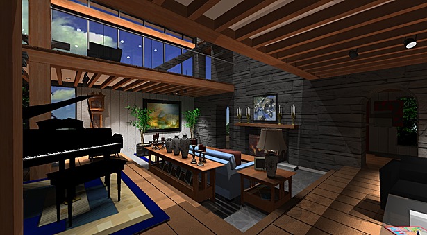 Interior Design, Living Room, Millerton House
