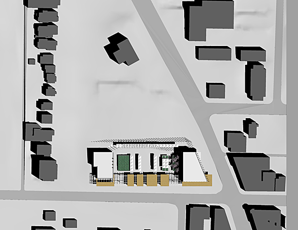Site Plan, drawn in Rhino