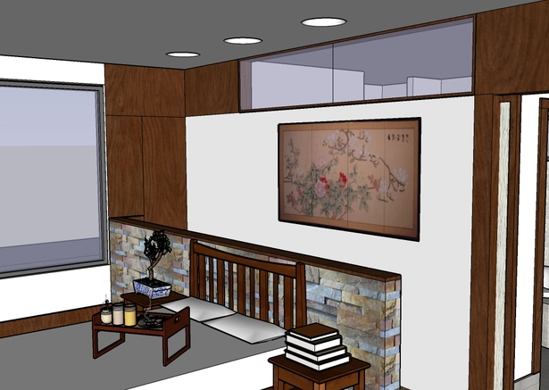 SD rendering of master bedroom