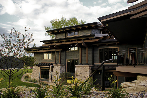 Karr Residence. West Exterior. Outdoor Living.