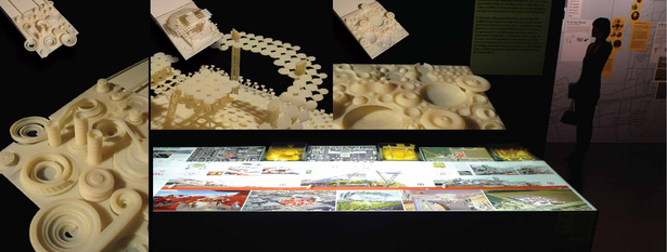 3D prints and actual exhibit at Rotterdam Biennale