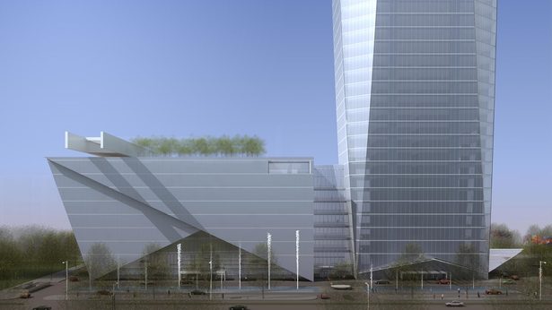 Tian Long Fortune Center, rendering by John Portman & Associates