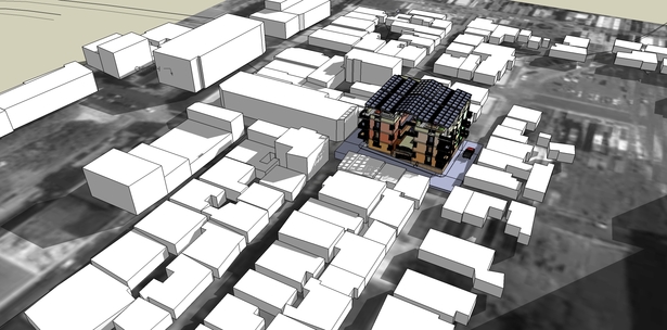Aerial view of the site