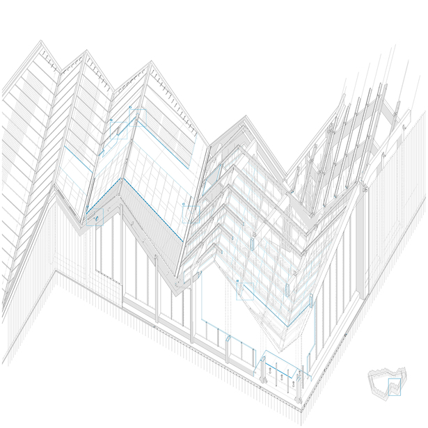 construction axonometric view