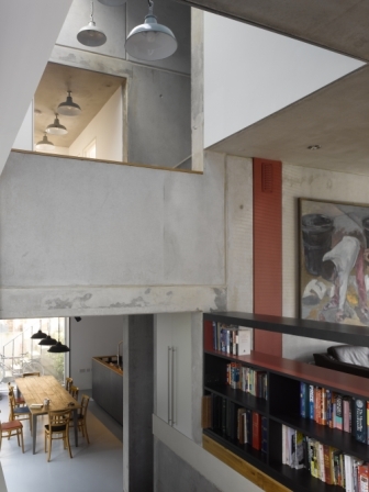 A view across the split-section of Zog House