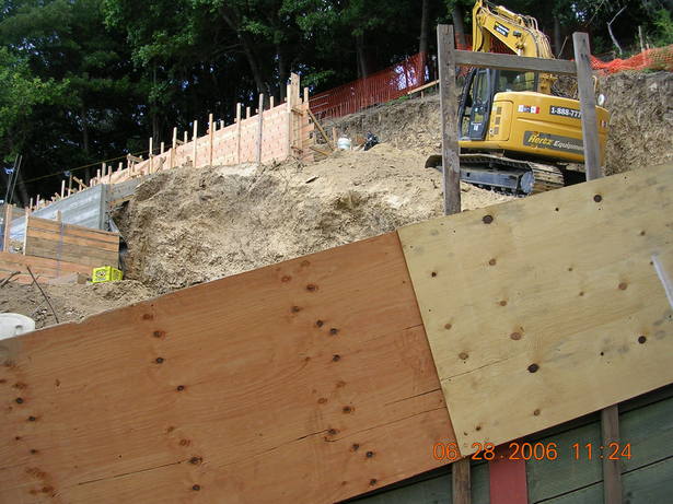 Site work underway.