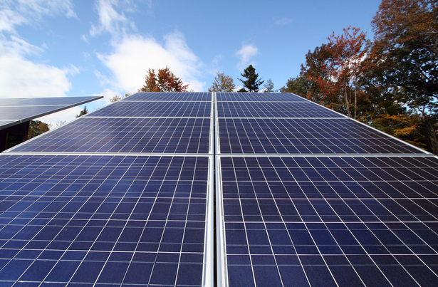 Vermont Cabin solar panels, © RES4