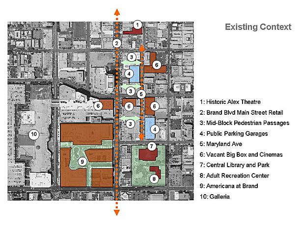 drawing by Alan Loomis / Glendale Urban Design Studio