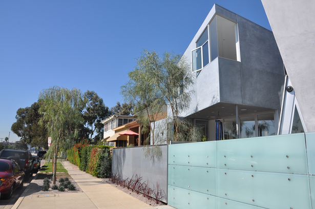 view from sidewalk