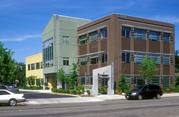 view of completed building renovation