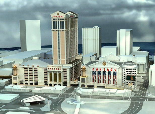 Caesars Transportation Center - Hotel Tower not built SE view.